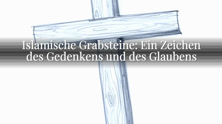 Islamische Grabsteine: Ein Zeichen des Gedenkens und des Glaubens