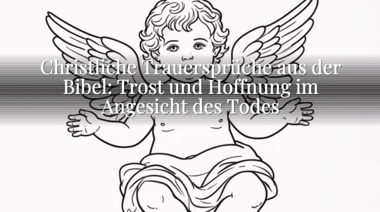 Christliche Trauersprüche aus der Bibel: Trost und Hoffnung im Angesicht des Todes Christliche Trauersprüche aus der Bibel: Trost und Hoffnung im Angesicht des Todes