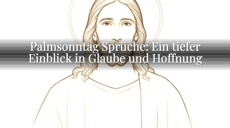 Palmsonntag Sprüche: Ein tiefer Einblick in Glaube und Hoffnung