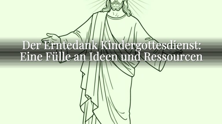 Der Erntedank Kindergottesdienst: Eine Fülle an Ideen und Ressourcen