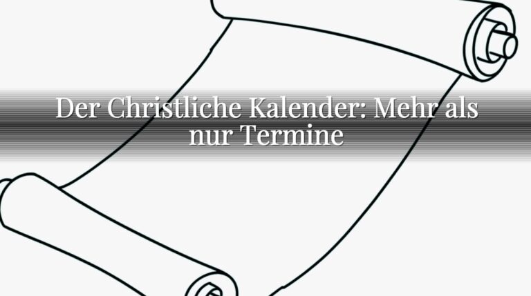 Der Christliche Kalender: Mehr als nur Termine