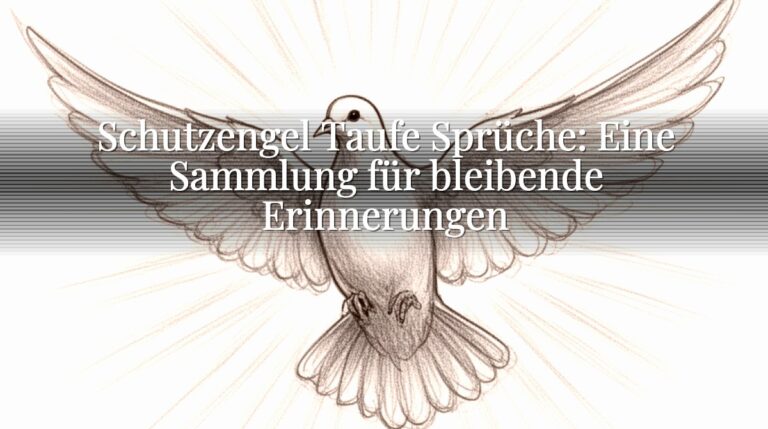 Schutzengel Taufe Sprüche: Eine Sammlung für bleibende Erinnerungen Schutzengel Taufe Sprüche: Eine Sammlung für bleibende Erinnerungen
