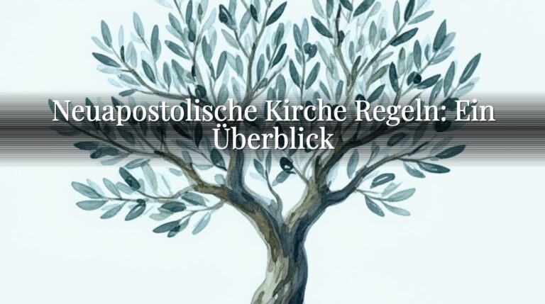 Neuapostolische Kirche Regeln: Ein Überblick