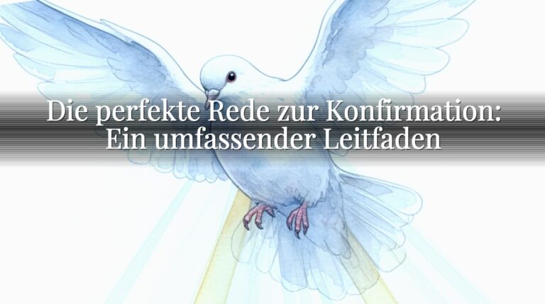 Die perfekte Rede zur Konfirmation: Ein umfassender Leitfaden Die perfekte Rede zur Konfirmation: Ein umfassender Leitfaden