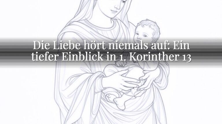 Die Liebe hört niemals auf: Ein tiefer Einblick in 1. Korinther 13 Die Liebe hört niemals auf: Ein tiefer Einblick in 1. Korinther 13