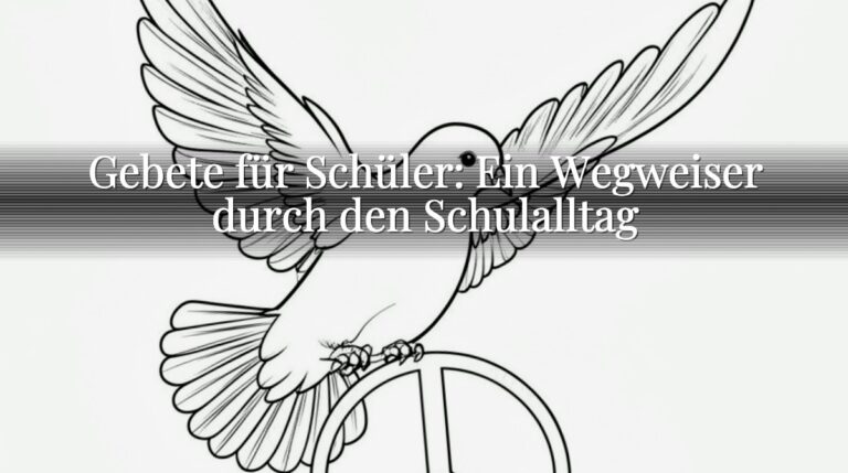 Gebete für Schüler: Ein Wegweiser durch den Schulalltag