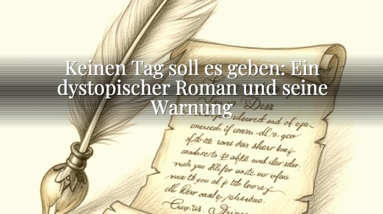 Keinen Tag soll es geben: Ein dystopischer Roman und seine Warnung