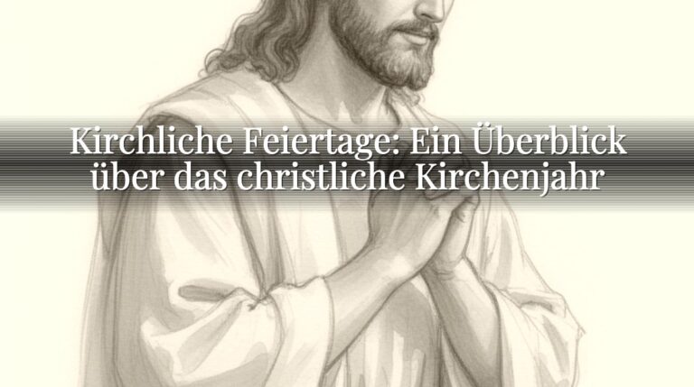 Kirchliche Feiertage: Ein Überblick über das christliche Kirchenjahr