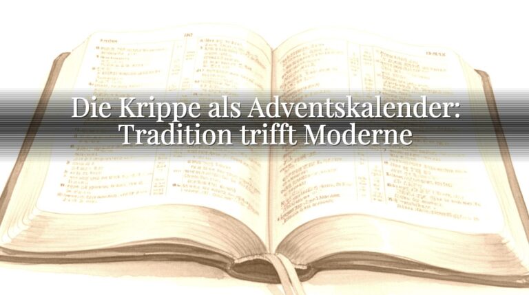 Die Krippe als Adventskalender: Tradition trifft Moderne Die Krippe als Adventskalender: Tradition trifft Moderne