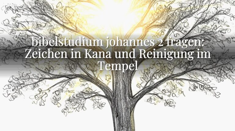 bibelstudium johannes 2 fragen: Zeichen in Kana und Reinigung im Tempel bibelstudium johannes 2 fragen: Zeichen in Kana und Reinigung im Tempel