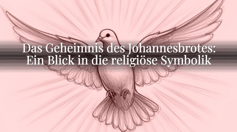Das Geheimnis des Johannesbrotes: Ein Blick in die religiöse Symbolik