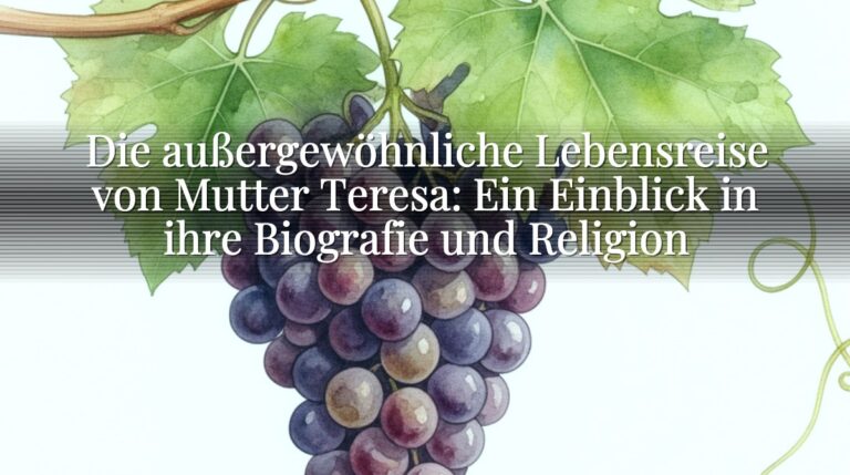 Die außergewöhnliche Lebensreise von Mutter Teresa: Ein Einblick in ihre Biografie und Religion Die außergewöhnliche Lebensreise von Mutter Teresa: Ein Einblick in ihre Biografie und Religion