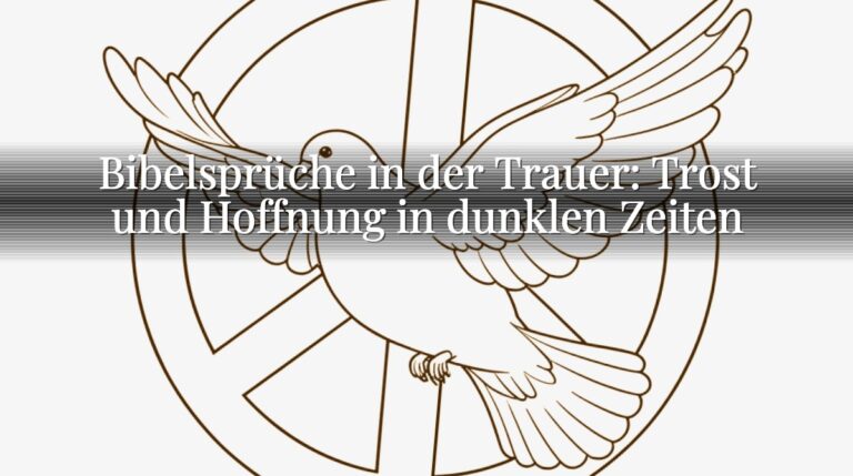 Bibelsprüche in der Trauer: Trost und Hoffnung in dunklen Zeiten Bibelsprüche in der Trauer: Trost und Hoffnung in dunklen Zeiten
