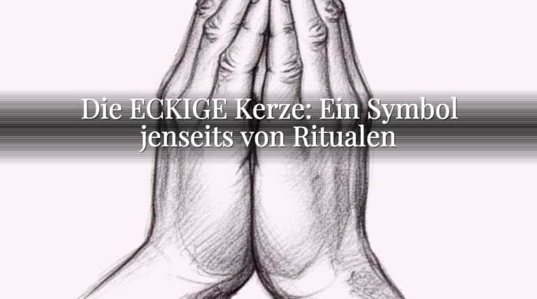 Die ECKIGE Kerze: Ein Symbol jenseits von Ritualen