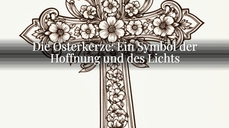 Die Osterkerze: Ein Symbol der Hoffnung und des Lichts
