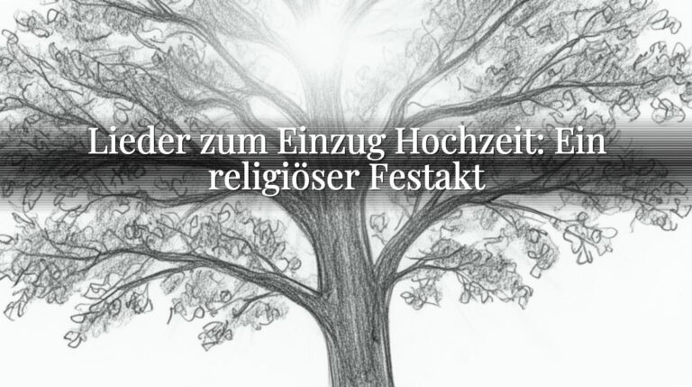 Lieder zum Einzug Hochzeit: Ein religiöser Festakt