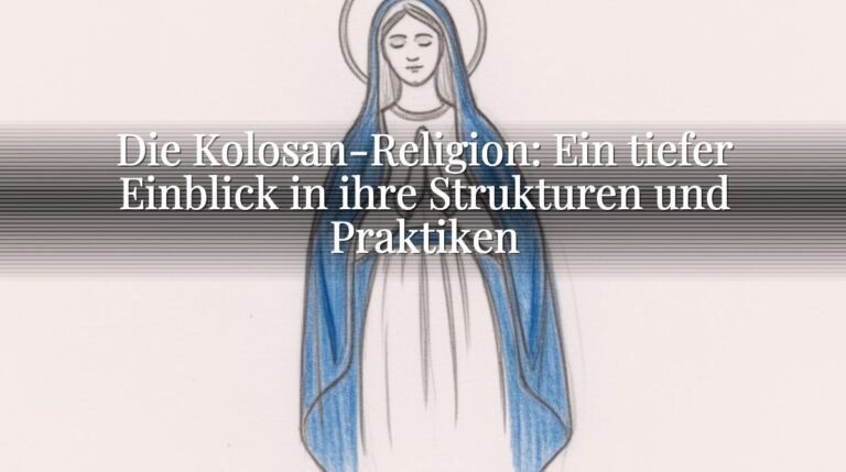 Die Kolosan-Religion: Ein tiefer Einblick in ihre Strukturen und Praktiken