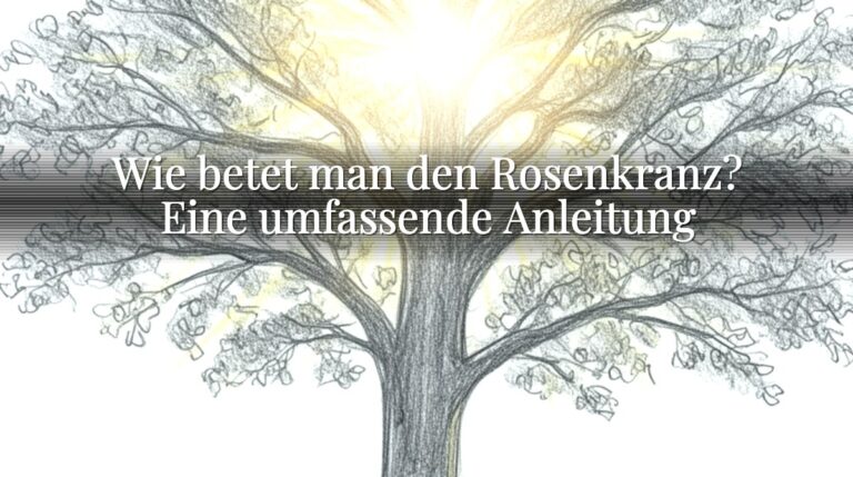 Wie betet man den Rosenkranz? Eine umfassende Anleitung