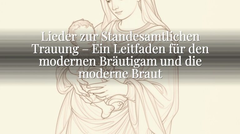 Lieder zur Standesamtlichen Trauung – Ein Leitfaden für den modernen Bräutigam und die moderne Braut