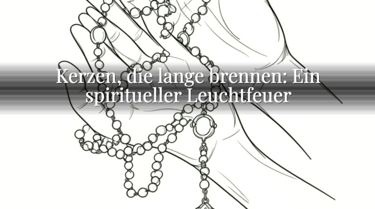 Kerzen, die lange brennen: Ein spiritueller Leuchtfeuer
