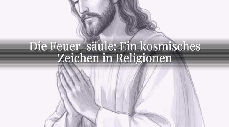 Die Feuer­säule: Ein kosmisches Zeichen in Religionen