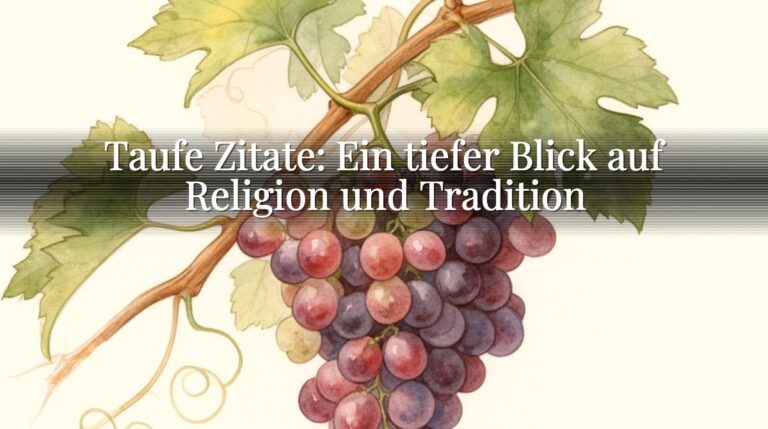 Taufe Zitate: Ein tiefer Blick auf Religion und Tradition
