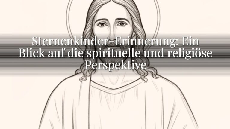 Sternenkinder-Erinnerung: Ein Blick auf die spirituelle und religiöse Perspektive