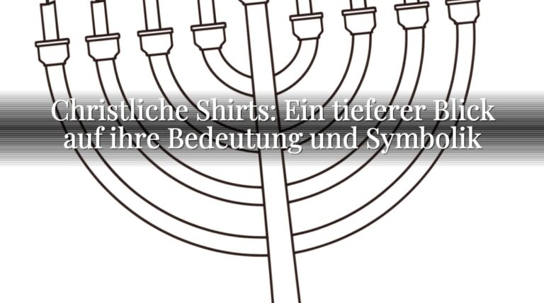 Christliche Shirts: Ein tieferer Blick auf ihre Bedeutung und Symbolik