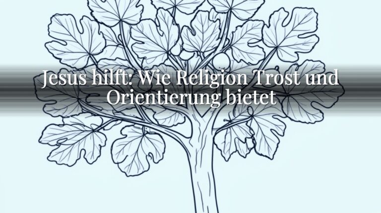 Jesus hilft: Wie Religion Trost und Orientierung bietet