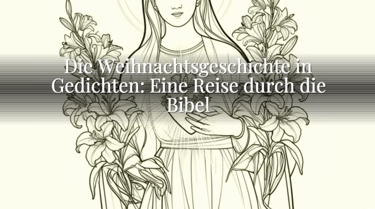 Die Weihnachtsgeschichte in Gedichten: Eine Reise durch die Bibel
