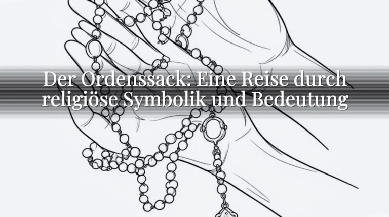 Der Ordenssack: Eine Reise durch religiöse Symbolik und Bedeutung