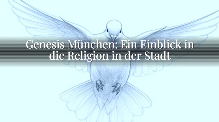 Genesis München: Ein Einblick in die Religion in der Stadt Genesis München: Ein Einblick in die Religion in der Stadt