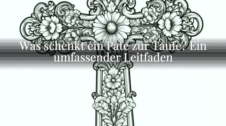 Was schenkt ein Pate zur Taufe? Ein umfassender Leitfaden Was schenkt ein Pate zur Taufe? Ein umfassender Leitfaden