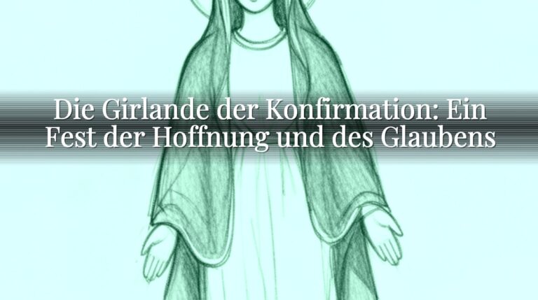 Die Girlande der Konfirmation: Ein Fest der Hoffnung und des Glaubens Die Girlande der Konfirmation: Ein Fest der Hoffnung und des Glaubens