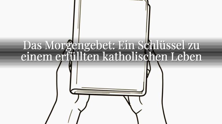 Das Morgengebet: Ein Schlüssel zu einem erfüllten katholischen Leben