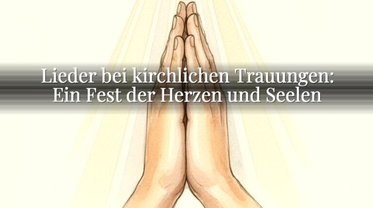 Lieder bei kirchlichen Trauungen: Ein Fest der Herzen und Seelen