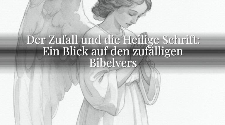 Der Zufall und die Heilige Schrift: Ein Blick auf den zufälligen Bibelvers
