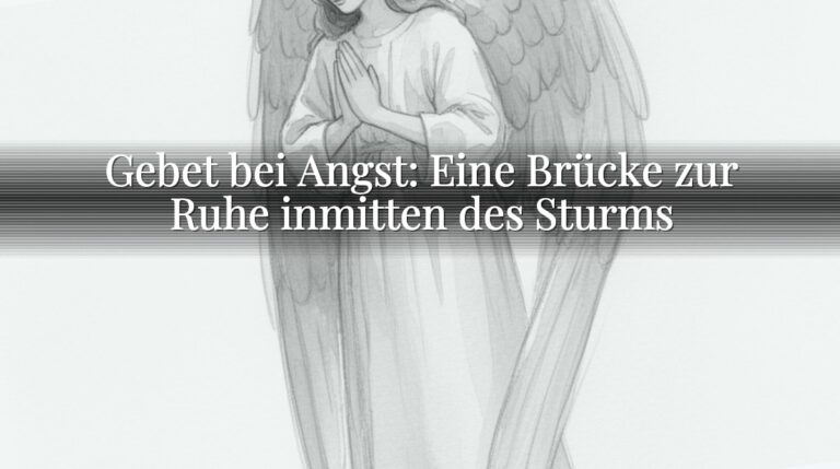 Gebet bei Angst: Eine Brücke zur Ruhe inmitten des Sturms Gebet bei Angst: Eine Brücke zur Ruhe inmitten des Sturms