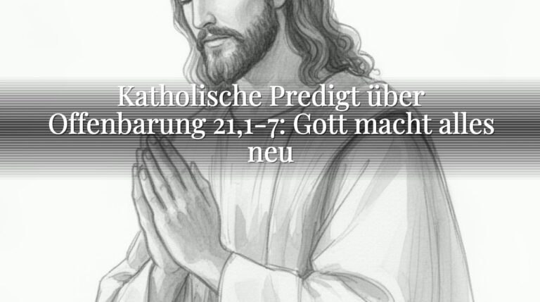 Katholische Predigt über Offenbarung 21,1-7: Gott macht alles neu