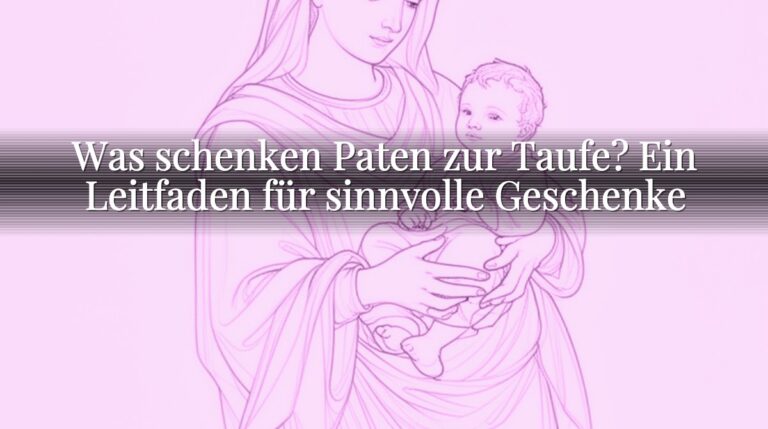 Was schenken Paten zur Taufe? Ein Leitfaden für sinnvolle Geschenke