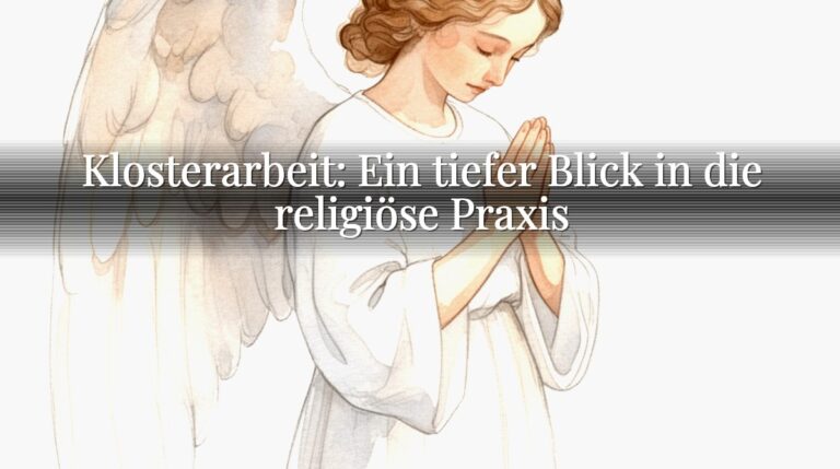 Klosterarbeit: Ein tiefer Blick in die religiöse Praxis