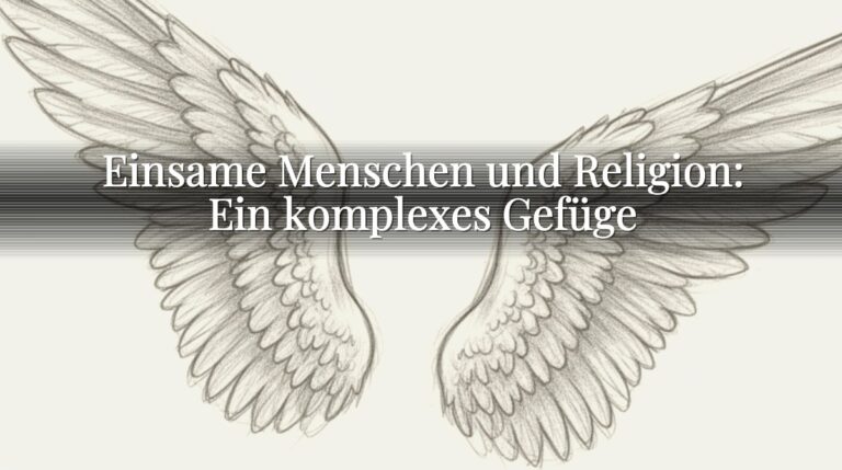 Einsame Menschen und Religion: Ein komplexes Gefüge