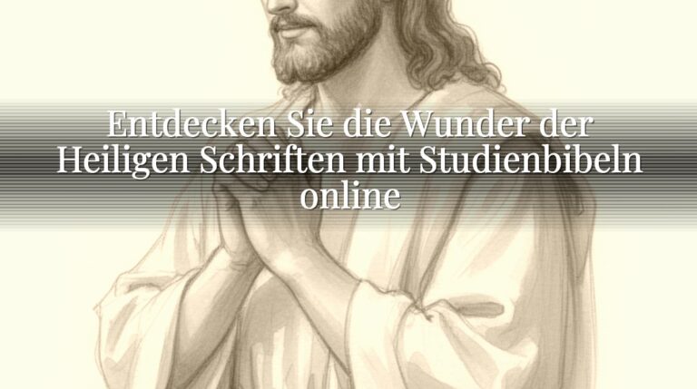 Entdecken Sie die Wunder der Heiligen Schriften mit Studienbibeln online Entdecken Sie die Wunder der Heiligen Schriften mit Studienbibeln online