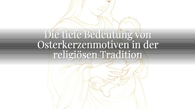 Die tiefe Bedeutung von Osterkerzenmotiven in der religiösen Tradition