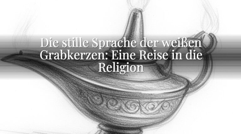 Die stille Sprache der weißen Grabkerzen: Eine Reise in die Religion