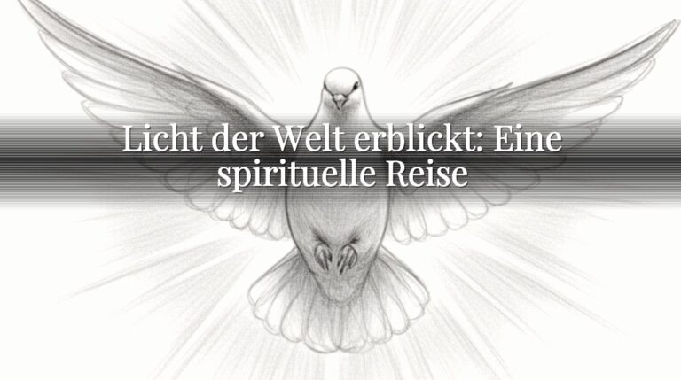 Licht der Welt erblickt: Eine spirituelle Reise