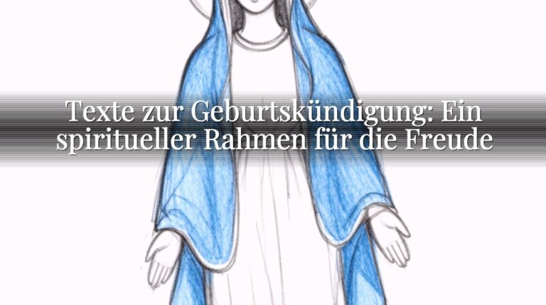 Texte zur Geburtskündigung: Ein spiritueller Rahmen für die Freude