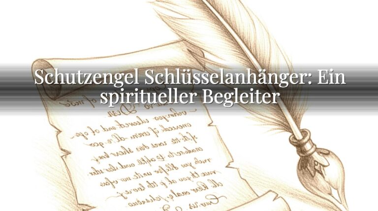 Schutzengel Schlüsselanhänger: Ein spiritueller Begleiter