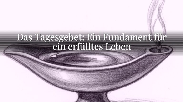 Das Tagesgebet: Ein Fundament für ein erfülltes Leben
