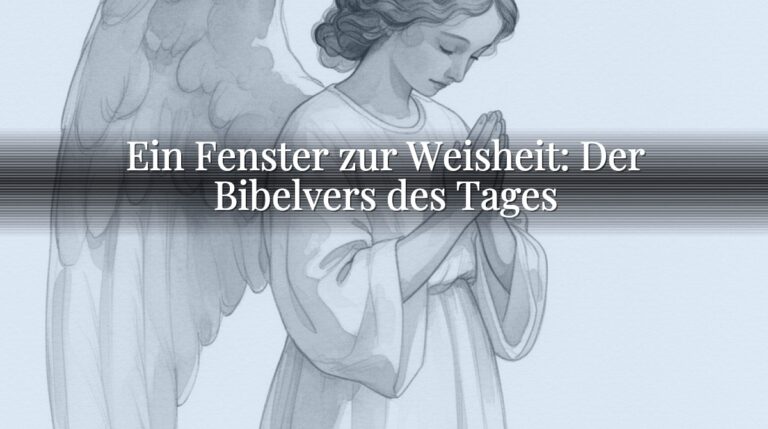 Ein Fenster zur Weisheit: Der Bibelvers des Tages